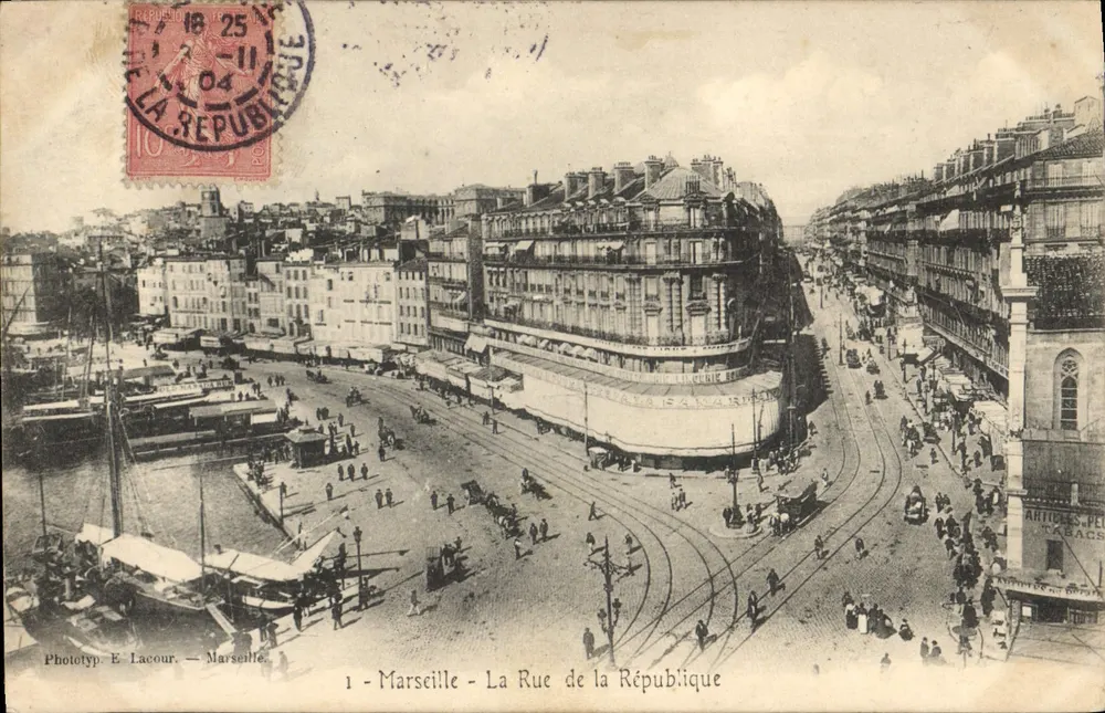 Marseille - A Rue de la République — Fototip. E. Lacour — n°1 - Frente
