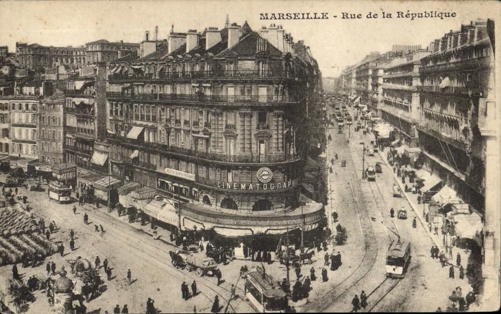 Marseille - Rue de la République — Cinématographe de la Samaritaine — editor não identificado - Frente
