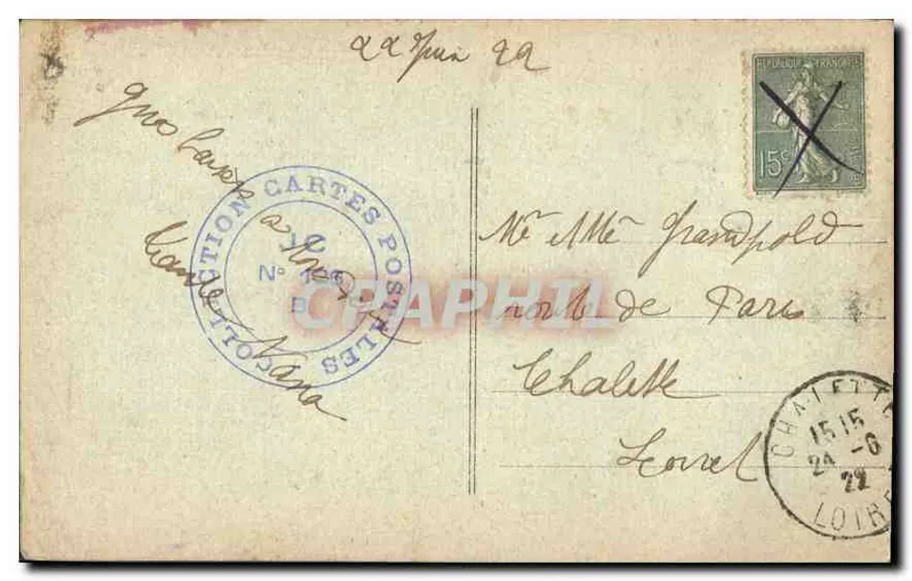 Marseille - Rue de la République — Cinématographe de la Samaritaine — editor não identificado - Verso