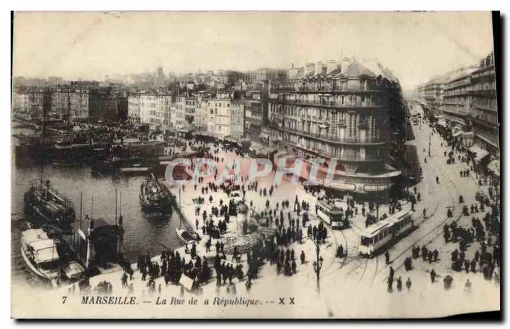 Marseille — A Rue de la République - Frente