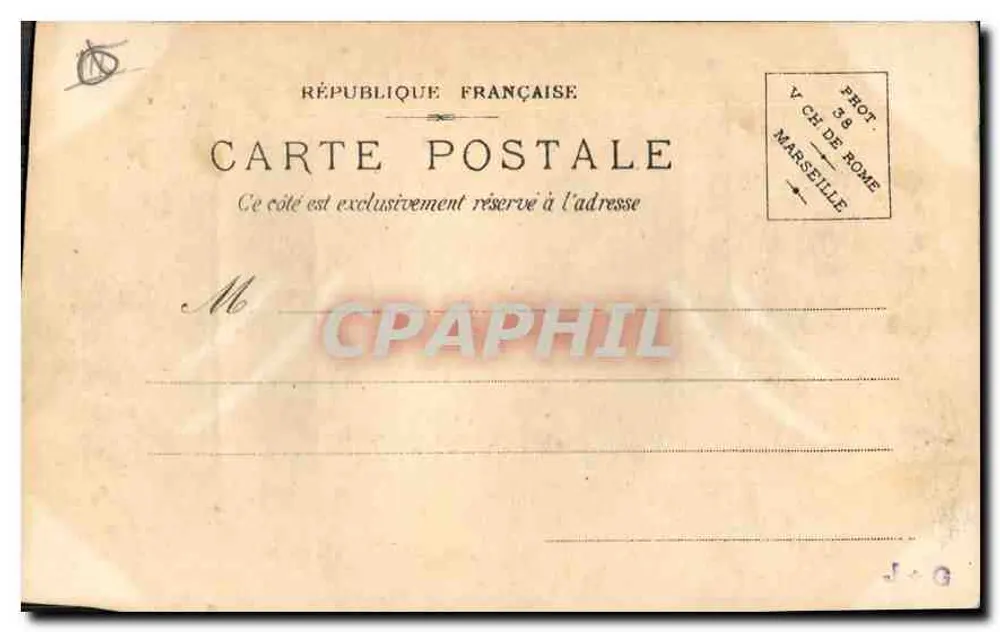 Marselha — Rue de la République — PH.A - Verso