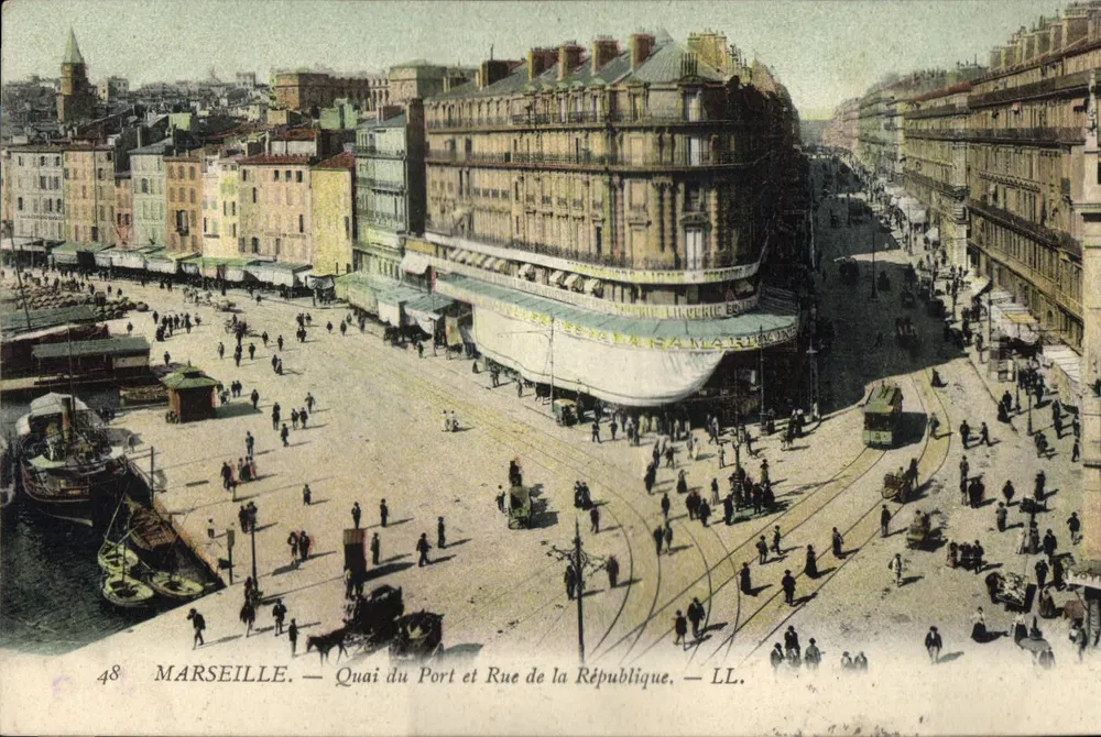 Marseille — Quai du Port und Rue de la République — LL. n°48 - Vorderseite