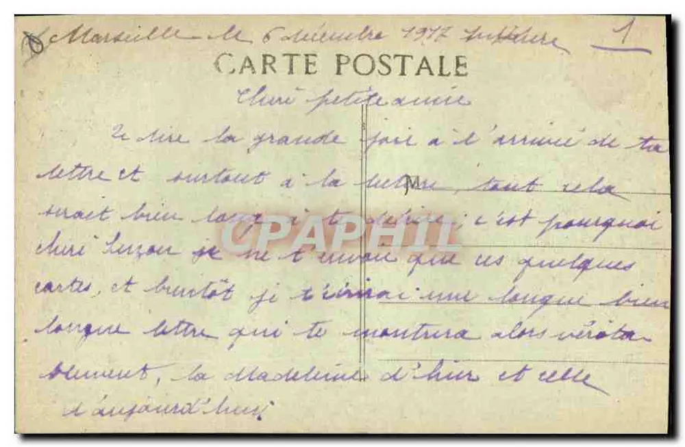 Marselha - Rue de la République — Cinématographe — E L, n°20 - Verso