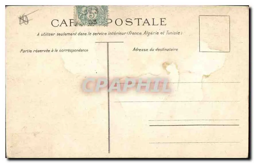 Marselha — A Rue de la République — Edição C. Marlière - Verso
