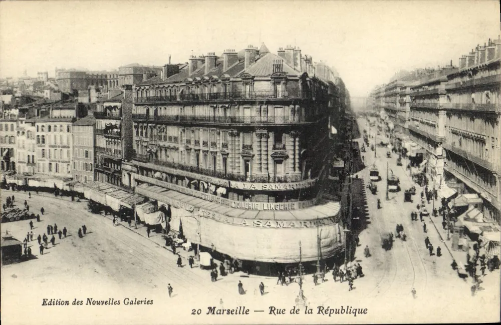 Marselha — Rua da República — Edição das Novas Galerias - Frente