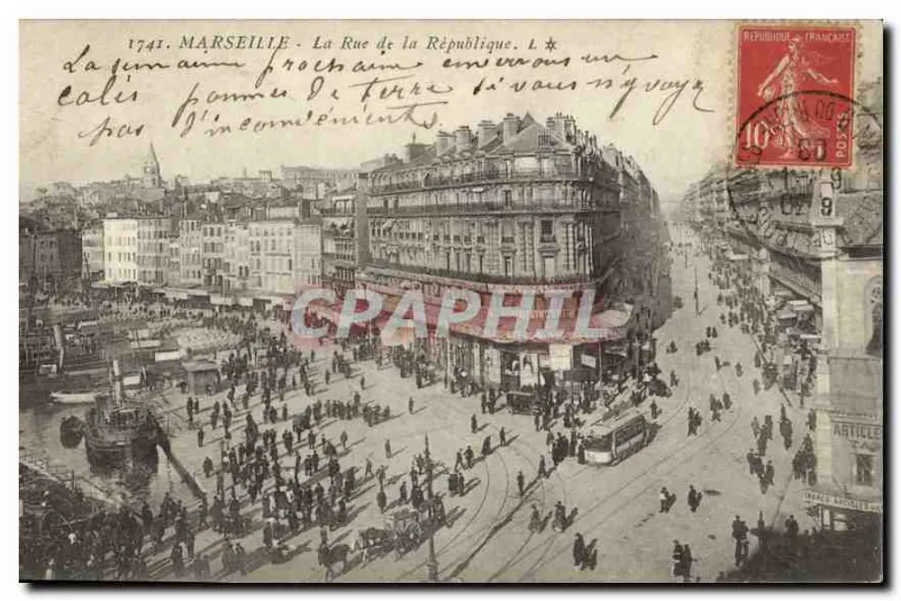 MARSEILLE - A Rue de la République - L. 1741 - Frente