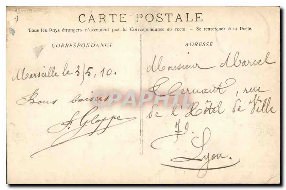 Marselha - A Rue de la République — vista panorâmica — Fotografia de L. Lacour, n°1 - Verso