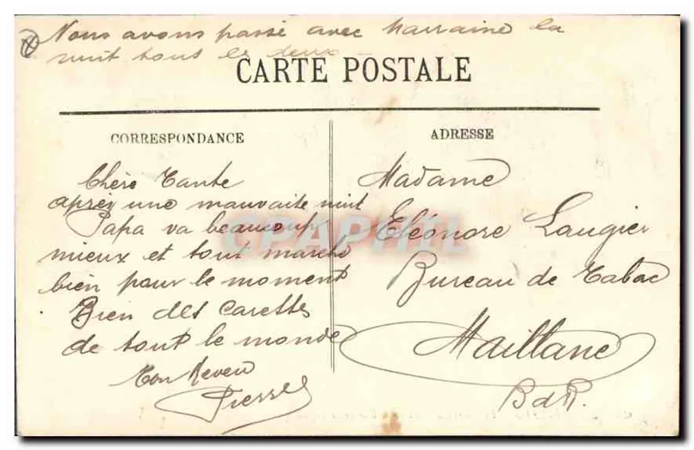 Marseille — Der Hafenkai und die Straße der Republik — LL - Rückseite