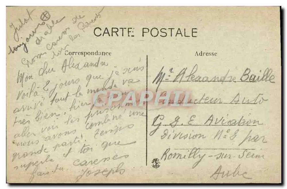 Marseille — Rue de la République — J.F. — Cinématographe - Verso