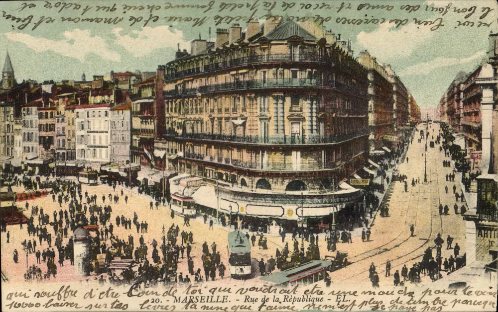 MARSEILLE — Rue de la République — Éditeur EL, n°20 - Frente