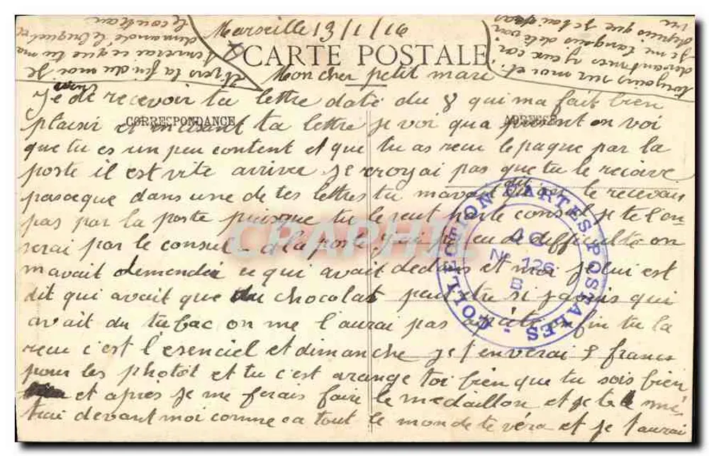 MARSEILLE — Rue de la République — Éditeur EL, n°20 - Verso