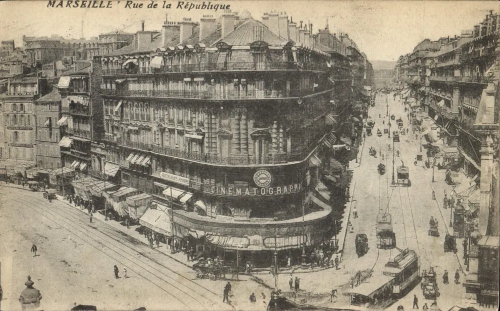 Marselha - Rue de la République — Cinématographe — Editor não identificado - Frente