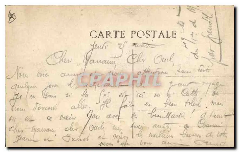 Marselha - Rue de la République — Cinématographe — Editor não identificado - Verso