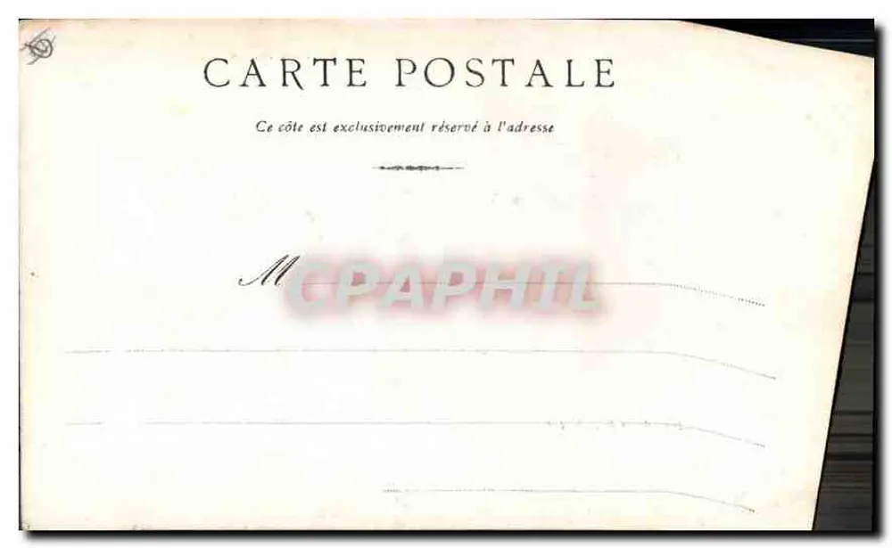 Marselha — Rue de la République — Editor desconhecido - Verso