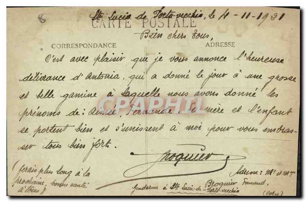 Marselha - A Rue de la République - E. L. - Verso