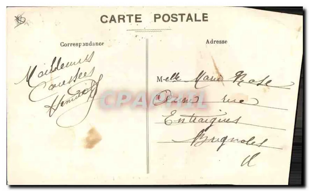 Marseille - Rue de la République — vista aérea — Editor L. El. n°20 - Verso