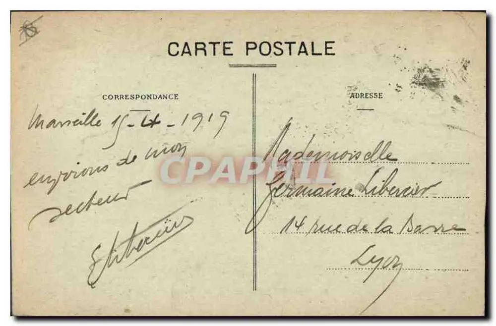 Marselha — Rue de la République — JFE, n°20 - Verso