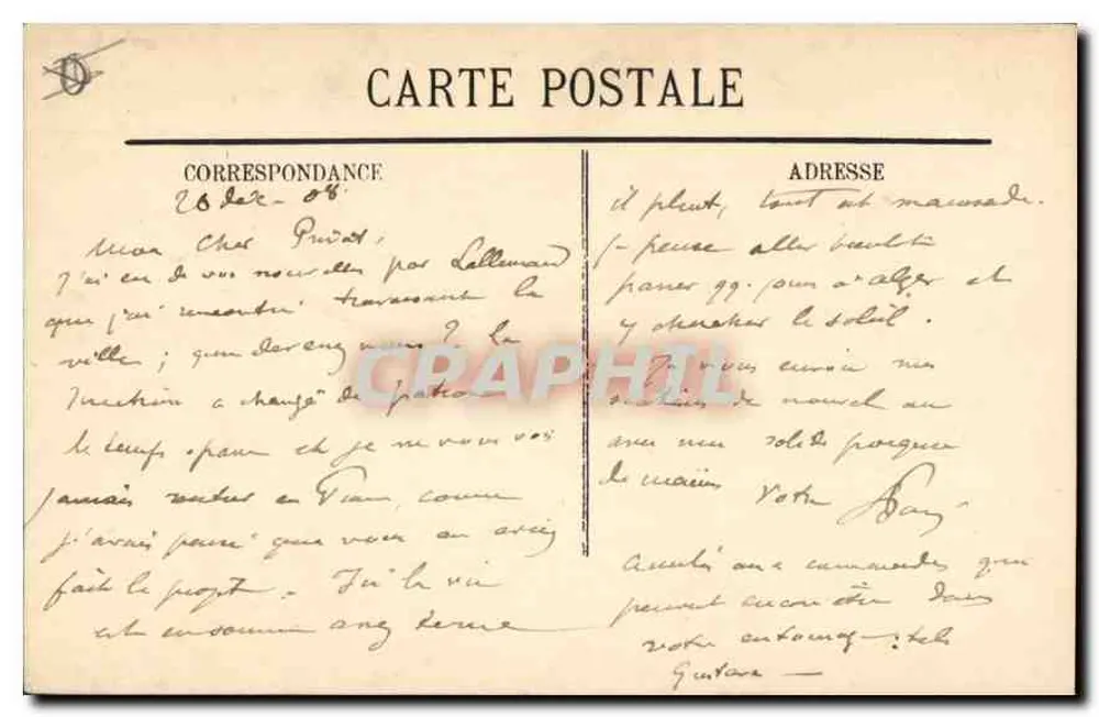 MARSEILLE - A Rue de la République. L. R. - Verso