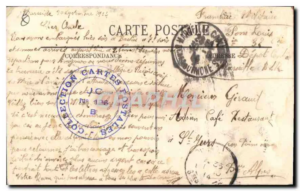 Marselha — Rue de la République — LL. — N°48 - Verso