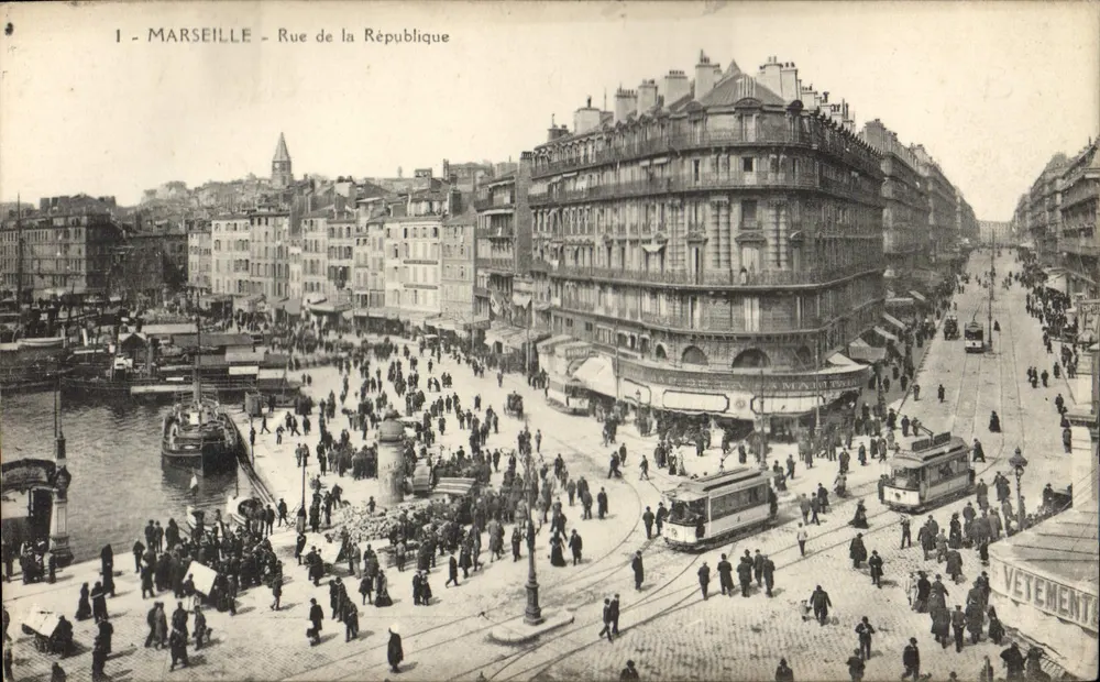 Marselha — Rue de la République — Editor não identificado, n° de série 1 - Frente
