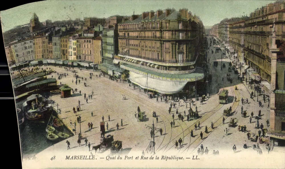 Marseille — Quai du Port und Rue de la République — LL. Nr. 48 - Vorderseite
