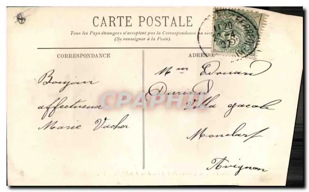 Marseille — Quai du Port und Rue de la République — LL. Nr. 48 - Rückseite