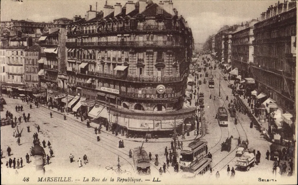 Marselha — A Rue de la République — Cinématographique — Séleita - Frente