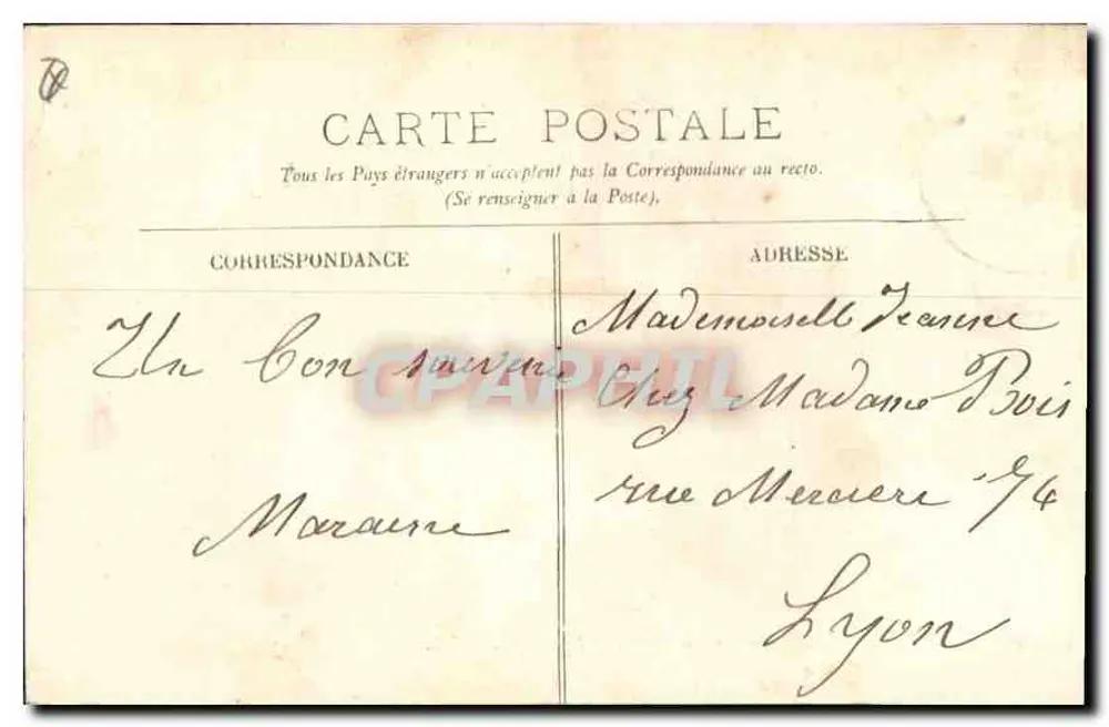 Marseille — Quai des Hôpitaux und Rue de la République — L.L. n°48 - Rückseite