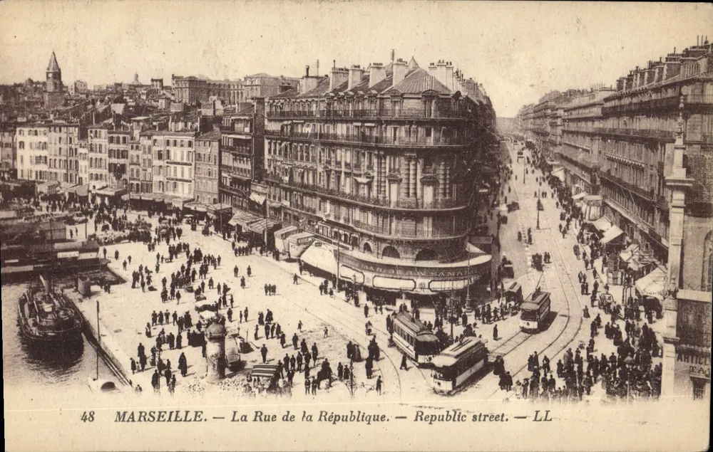 Marseille — La Rue de la République — LL - Voorkant