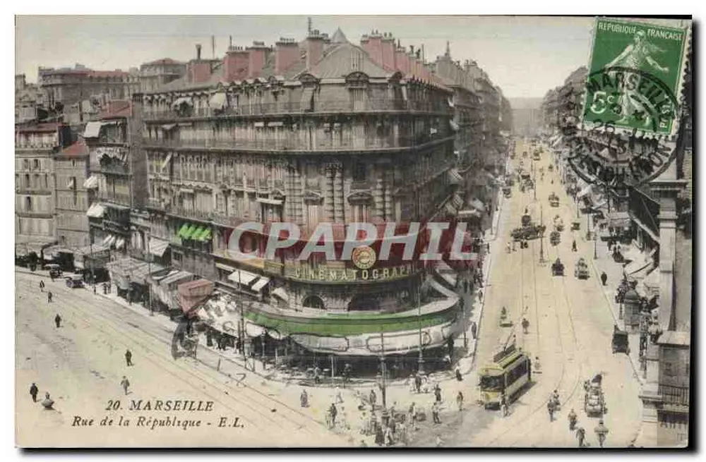 Rua da República — Marselha — E.L. - Frente