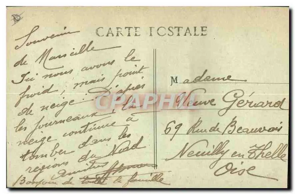 Marselha - Rue de la République — Cinématographe — E.L. n°20 - Verso