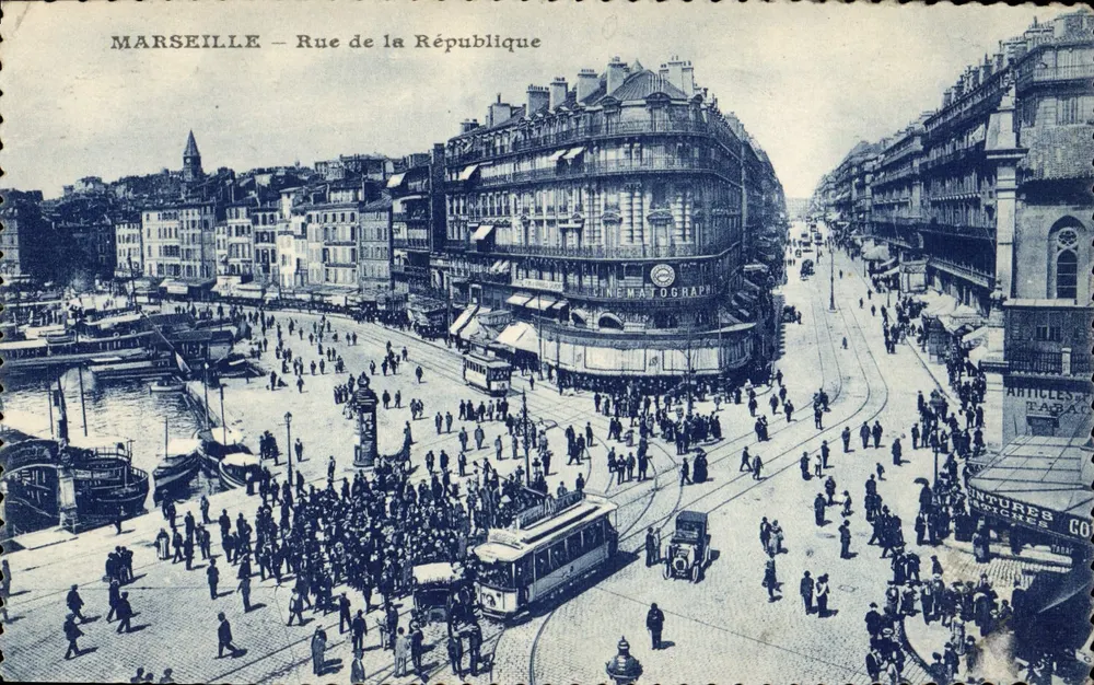 Marselha — Rue de la République — Editor desconhecido, número de série 6 - Frente