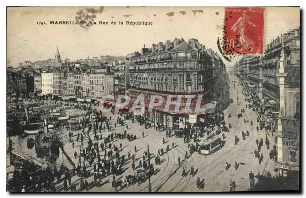 Marsiglia — La Rue de la République — Editore: 1741 - Recto