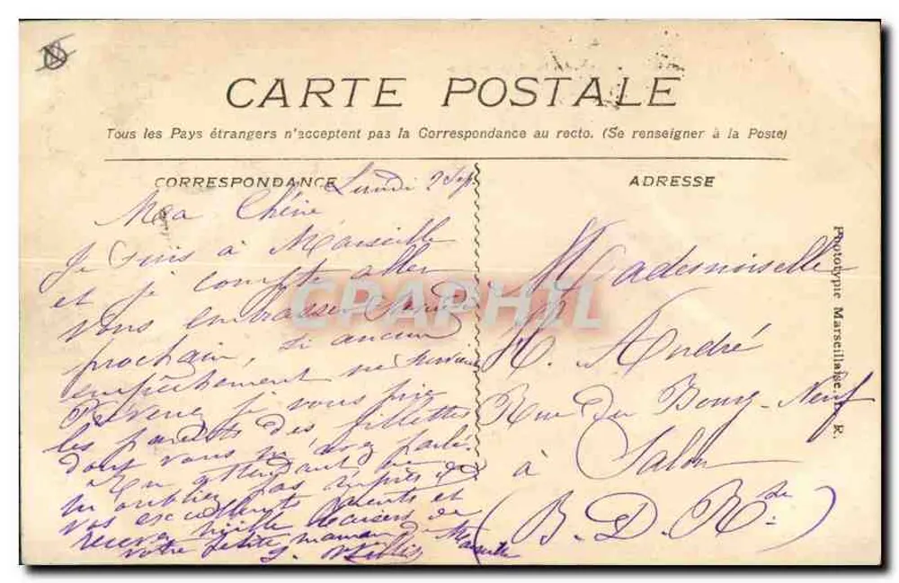 Marsiglia — La Rue de la République — Editore: 1741 - Verso