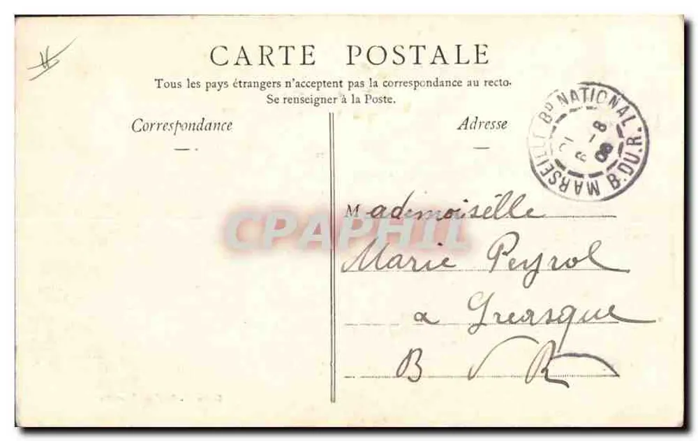 MARSEILLE. - Rue de la République. - Edição Maillière, Marselha - Verso