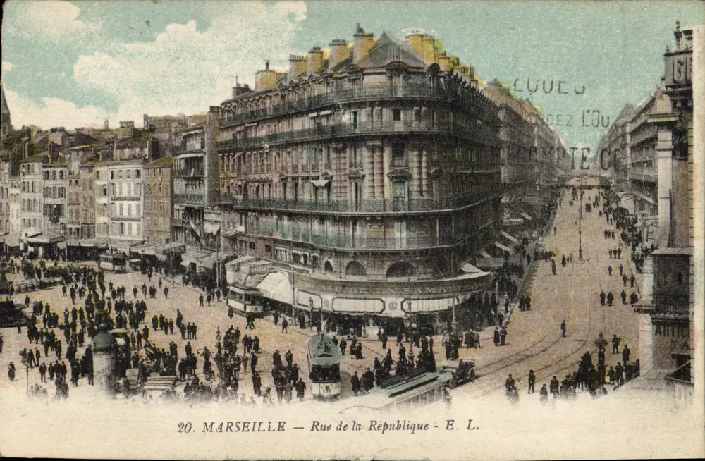 Marselha — Rue de la République — E. L. - Frente