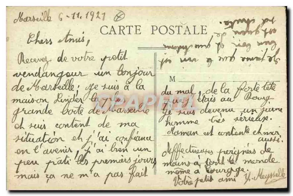 Marselha — Rue de la République — E. L. - Verso
