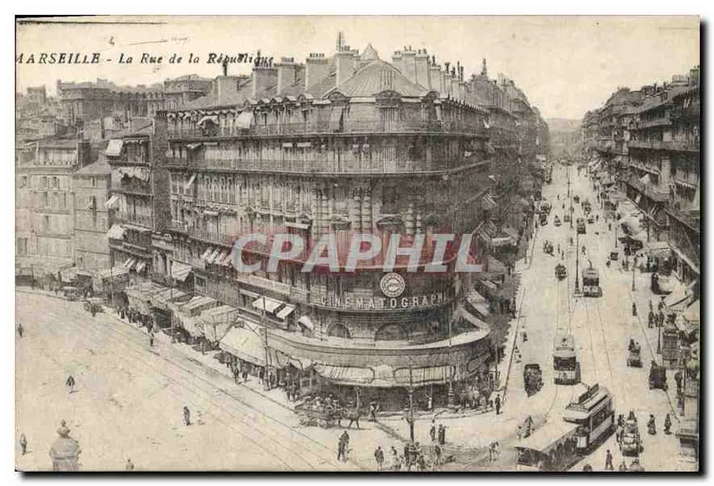 Marselha - A Rue de la République — Cinématograph - Frente