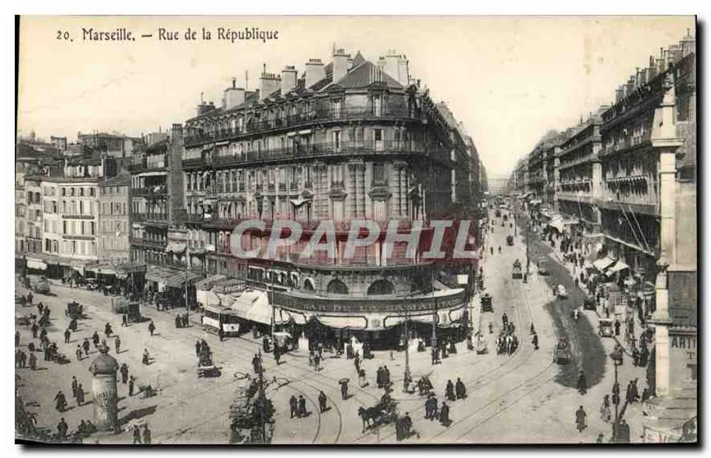 Marselha — Rue de la République — Editor não identificado, n° 20 - Frente