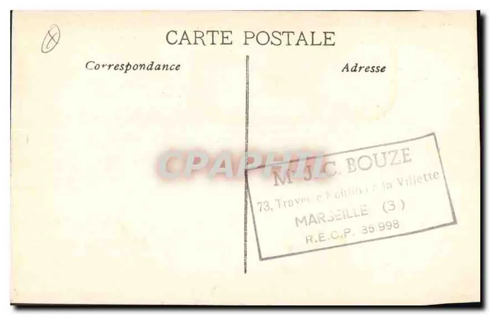 Marselha — Rue de la République — Editor não identificado, n° 20 - Verso