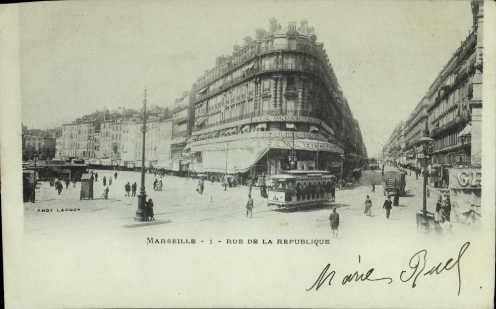 Marseille - 1 - Rue de la République — vista da Samaritaine — Phot. Lacour - Frente