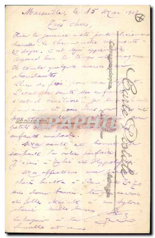 Marselha — Rua da República — Cinematógrafo — Selmot, n°48 - Verso