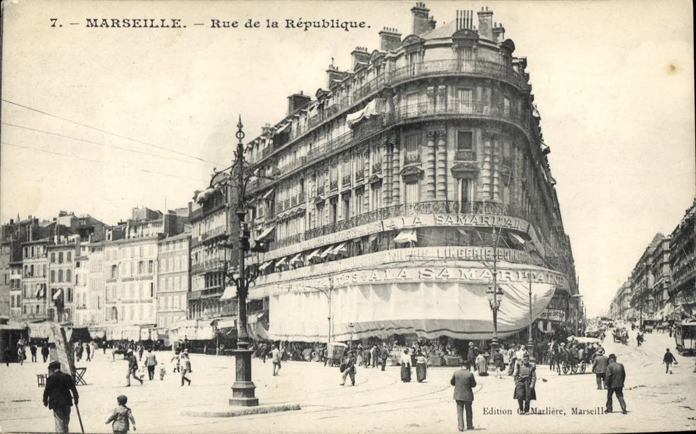 Marseille — Rue de la République — Uitgave G. Marlière, n°7 - Voorkant