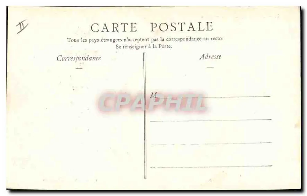 Marseille — Rue de la République — Uitgave G. Marlière, n°7 - Achterkant