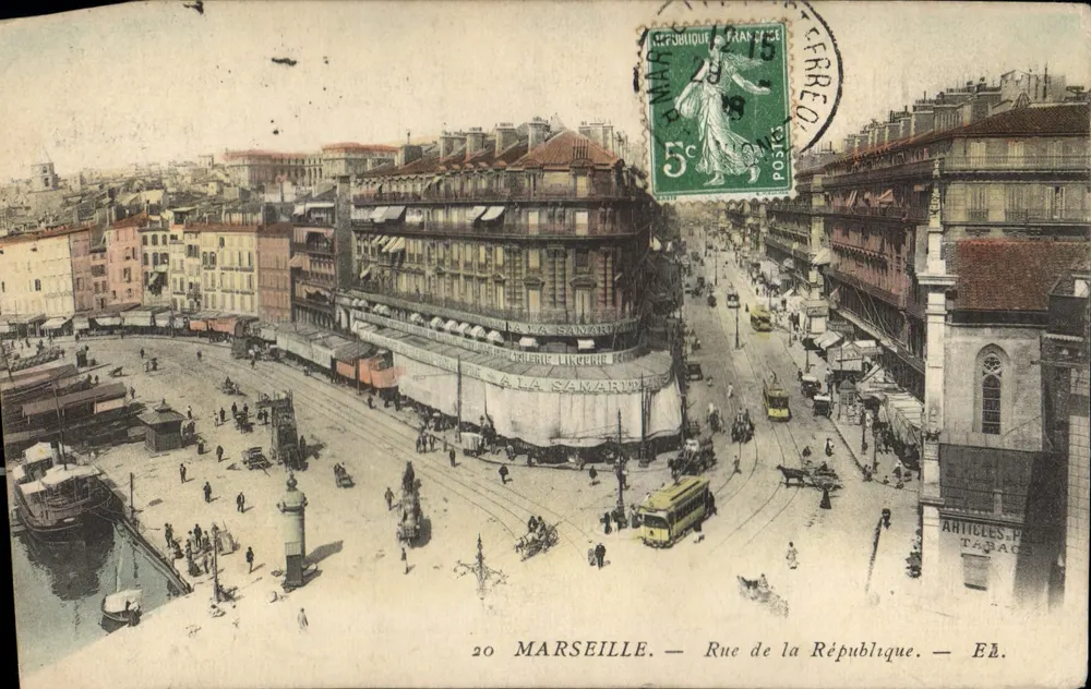 Marseille — Rue de la République — Éd. E.A. n°20 - Frente