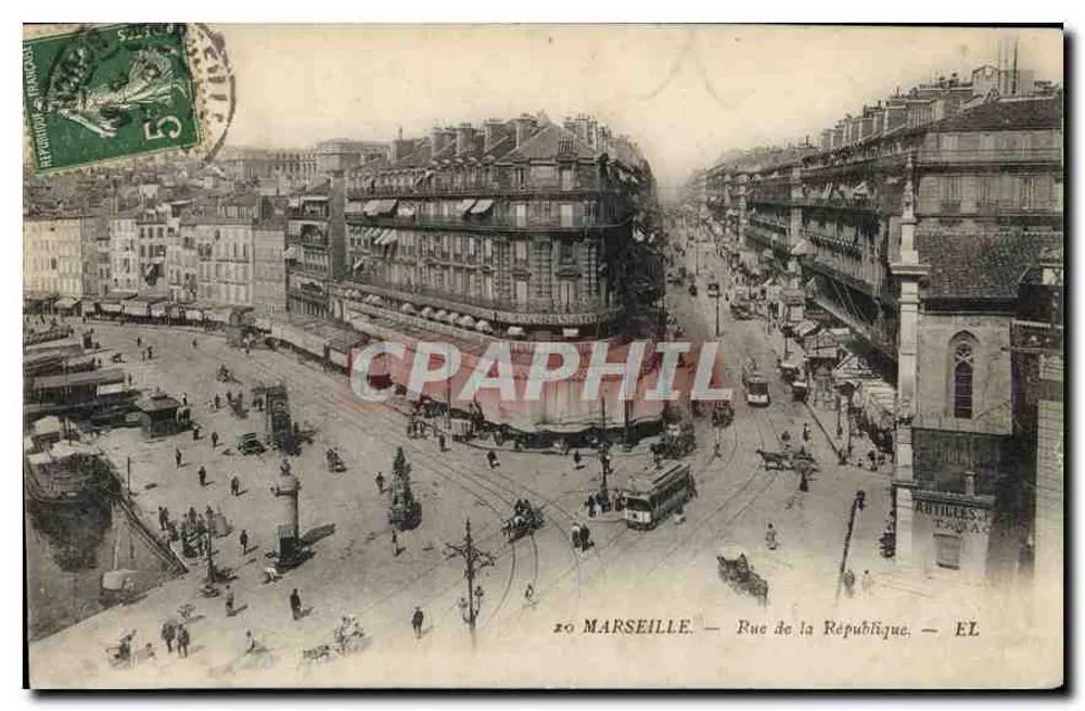 Marselha — Rue de la République — Editor EL - Frente
