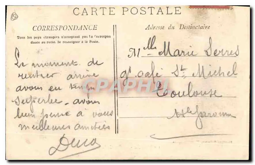 Marselha - A Rua da República — Fototipia E. Lacour, 19, rua Thubaneau - Verso