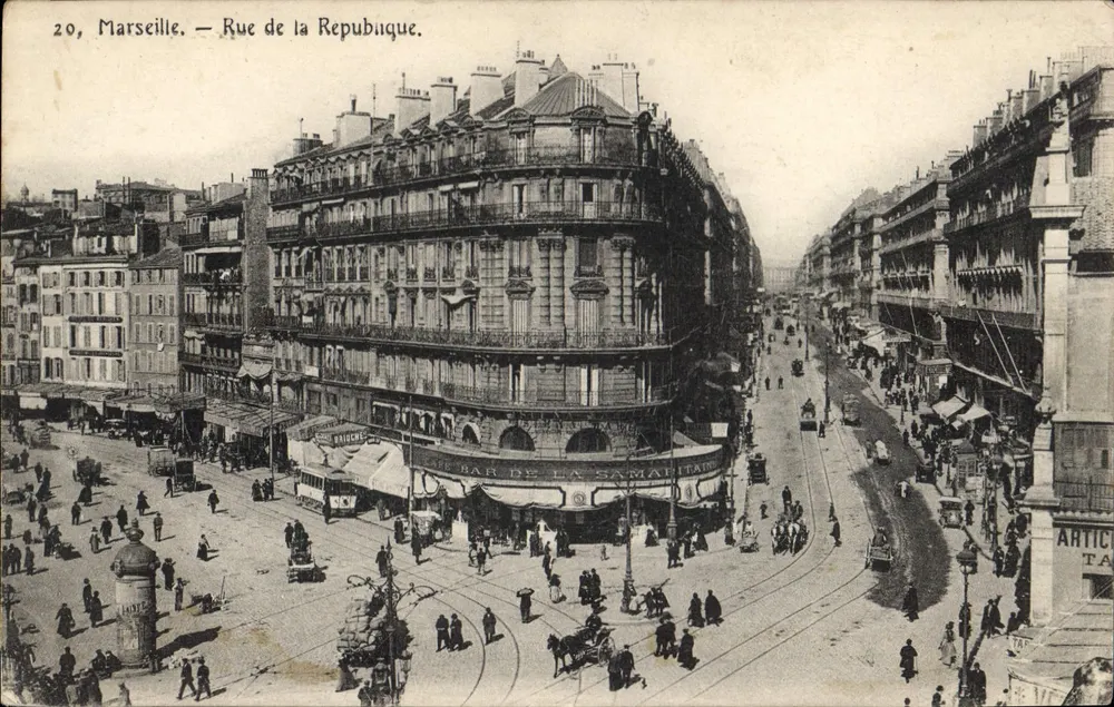 Marselha — Rue de la République — Editor: Marseille Artic - Frente