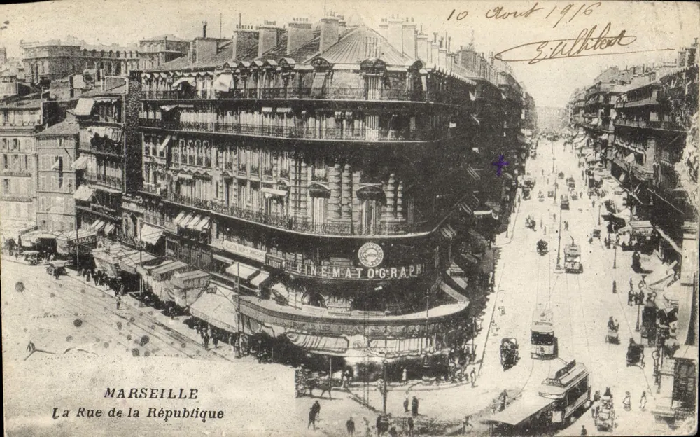 Marselha — A Rue de la République — Cinématograph - Frente