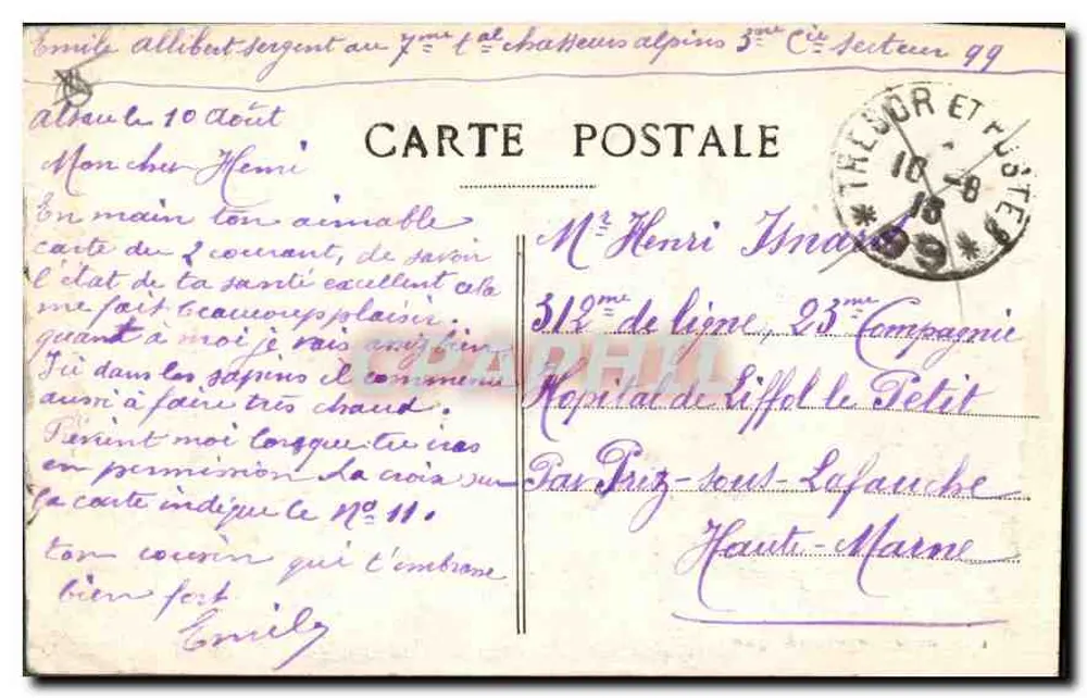Marselha — A Rue de la République — Cinématograph - Verso